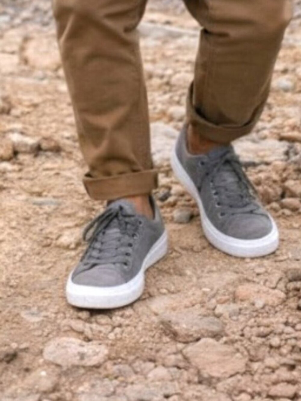 Cariuma Conscious Gray Canvas Low Profile Lace-Up Size 10